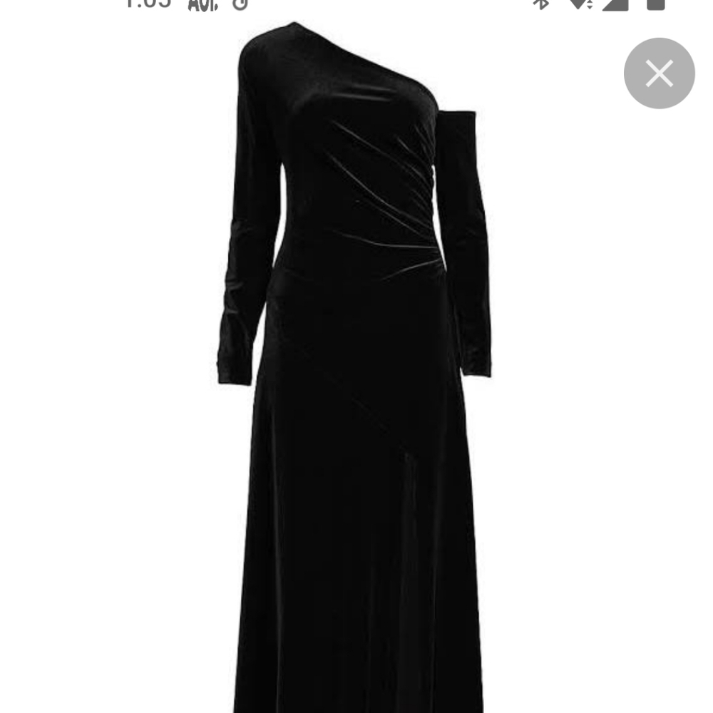 Donna Karan Collection black Wool maxi dress